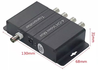 4ch Video Multiplexer 500m 4 BNC مع التحكم RS485 من خلال متراكب الإشارة التناظرية