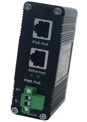 صناعية 10/100/1000Mbps 802.3 Bt PoE Injector صلبة جيجابيت PoE High Power Injector