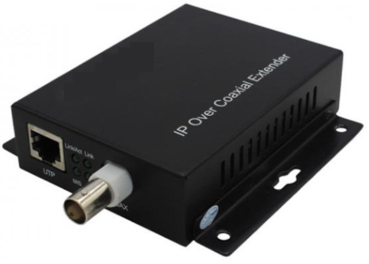 PoE + Ethernet over Coax (EOC) محول 10/100mbps 1.5km 1 BNC و 1 منفذ Ethernet
