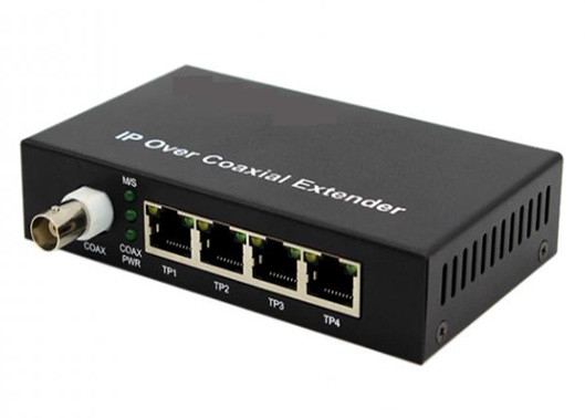 10/100Mbps POE عبر محول EOC كوكسي 2KM مع 1 BNC و 4 منافذ إثنر POE