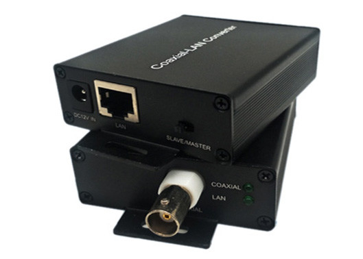 10/100Mbps Ethernet Over Coax Extender 1*BNC+1*LAN 1.5km إمدادات الطاقة DC12V