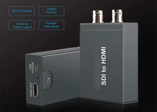 تحويل HD / 3G SDI إلى HDMI تحويل HDMI عبر SDI لسي سي تي وي SD إشارات HD و 3G SDI
