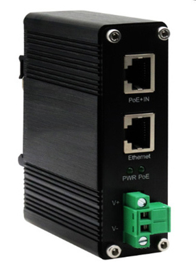 DIN-Rail Industrial 802.3bt جيجابيت PoE++ Splitter Voltage 24VDC