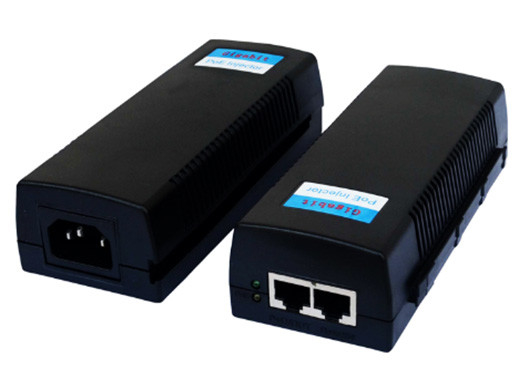 منفذ واحد 10/100/1000M 60W حقن POE فائق 100-240V AC 50/60Hz 1.5A إدخال أقصى