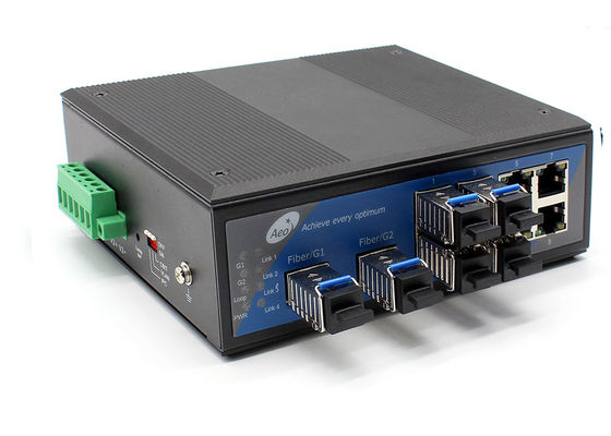 100km 10 Port Industrial إيثرنت Media Converter