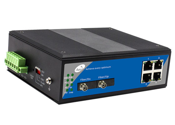 10 / 100Mbps 4 Port Industrial POE Switch ، إيثرنت Switch 100 Mbps