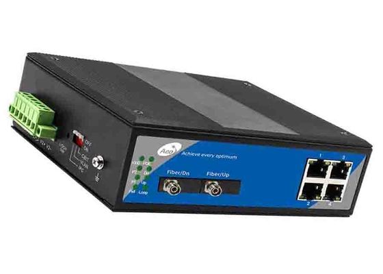 وضع واحد 10 / 100Mbps الألياف POE التبديل مع منفذ بصري