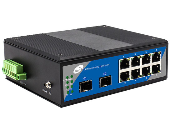 LC Switch POE 8 منافذ يمكن التحكم فيها