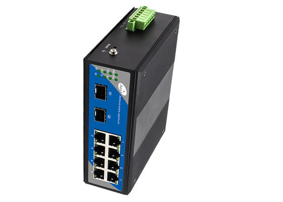 32Gbps Gigabit Switch 8 Port 1000 Mbps مع فتحتين SFP