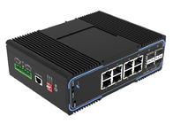 FCC Managed 4 10/100 / 1000Mbps SFP Fiber Switch مع 8 10/100 / 1000Mbps Ethernet Port