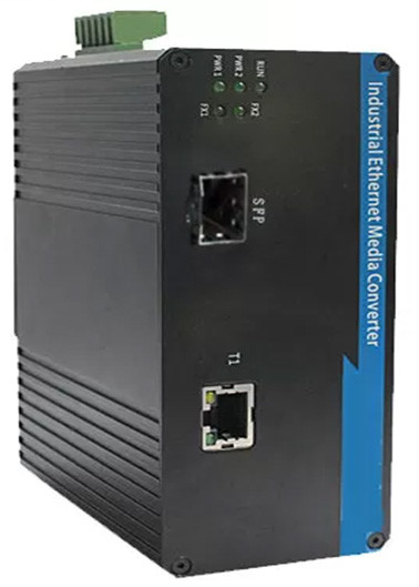 مفتاح الألياف الصناعية SFP 1 منفذ 100BASE SFP + 1 منفذ 10 / 100BASE-T